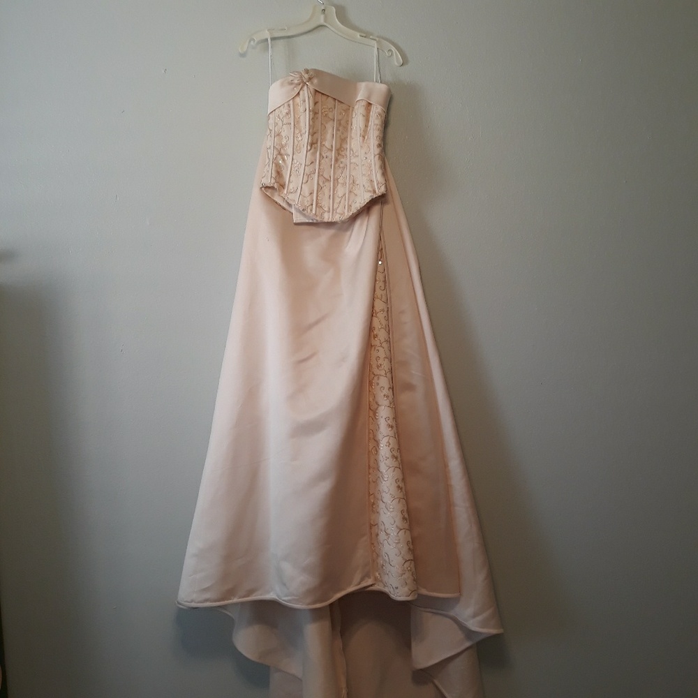 Maggie Sottero NWT Gold 2 pc Wedding Dress 8
